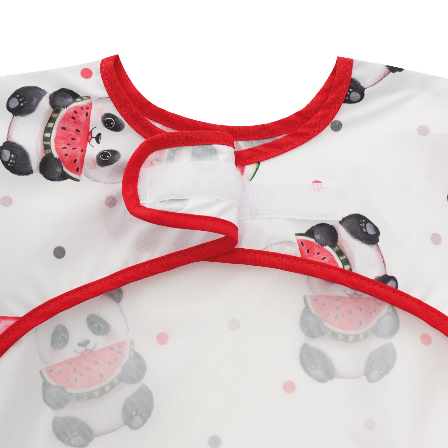 Tinyfeed Uzun Kollu Sıvı Geçirmez Çocuk Gıda ve Aktivite Önlüğü (2-4 Yaş)-Panda