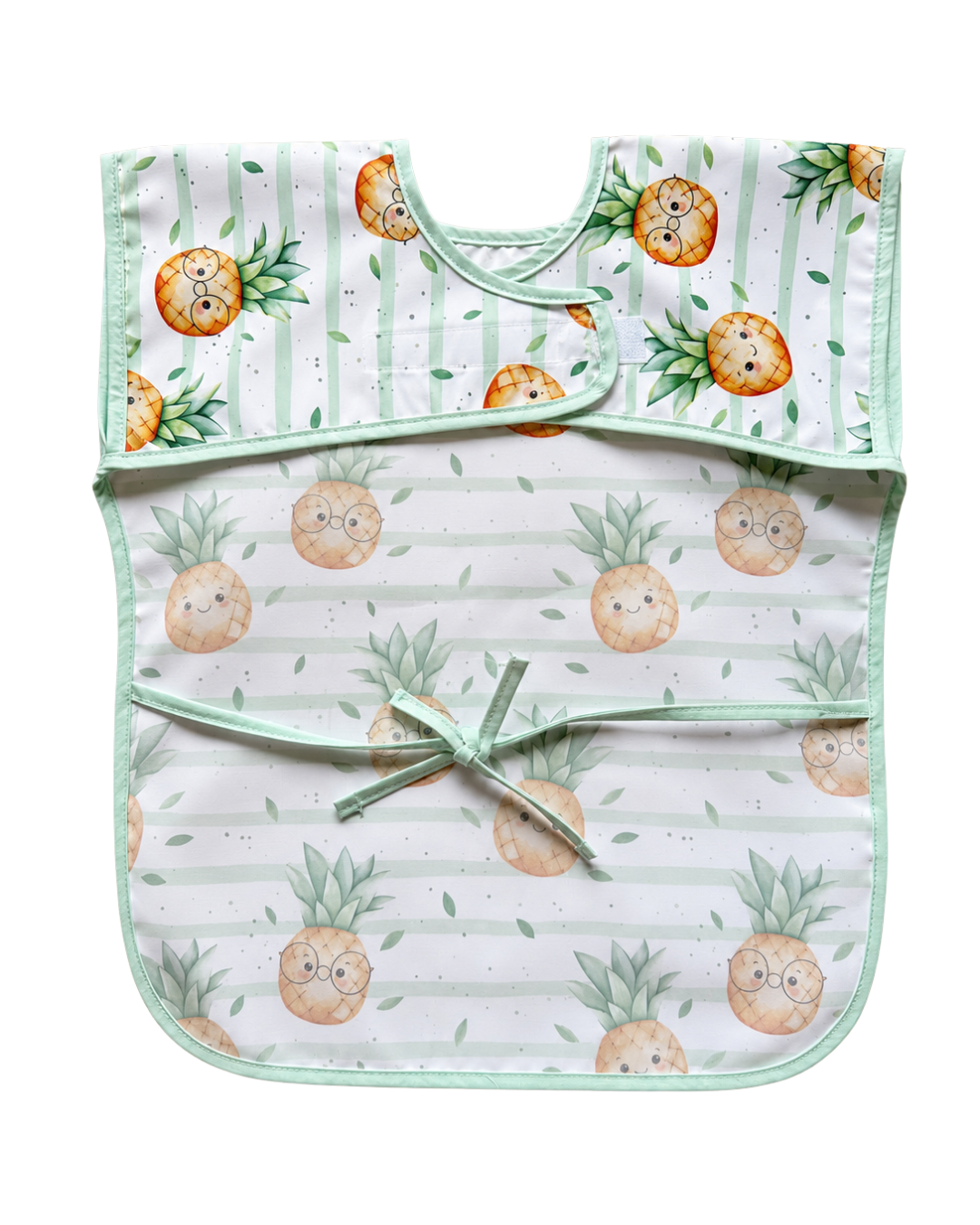 Kolsuz Sıvı Geçirmez Mama ve Aktivite Önlüğü – Pineapple (6–24 Ay)