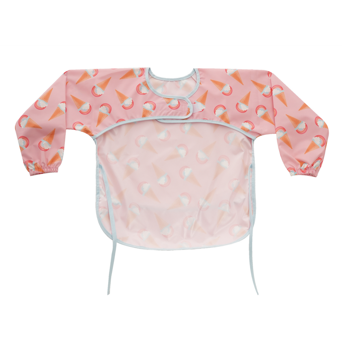 Tinyfeed Uzun Kollu Sıvı Geçirmez Çocuk Gıda ve Aktivite Önlüğü (2-4 Yaş)-IceCream