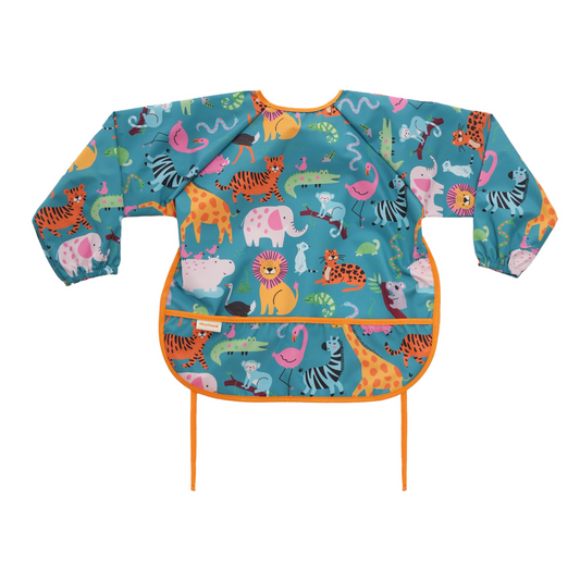 Tinyfeed Uzun Kollu Sıvı Geçirmez Çocuk Gıda ve Aktivite Önlüğü (2-4 Yaş)-ZooWorld