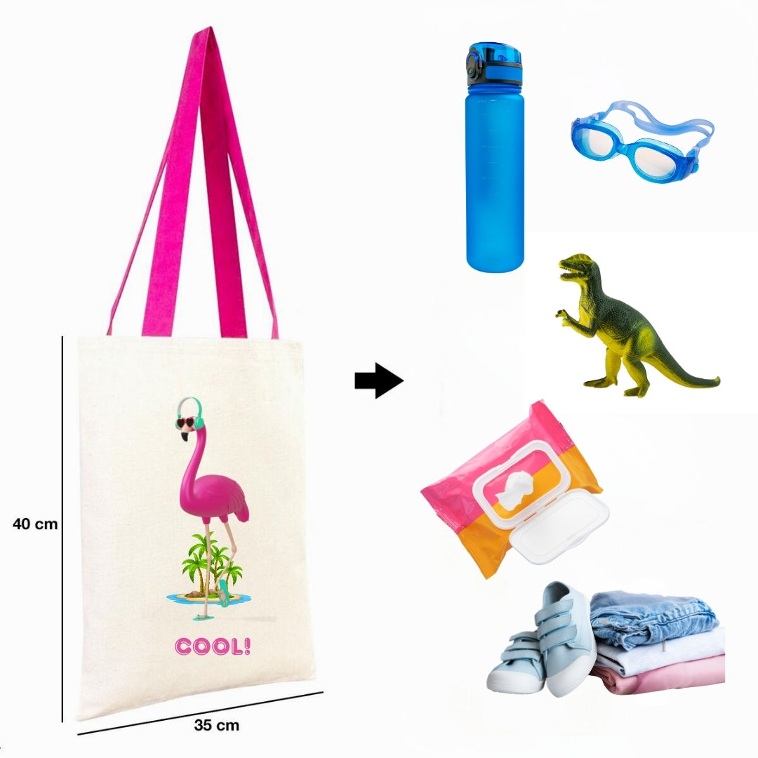 Flamingo Kanvas Çanta
