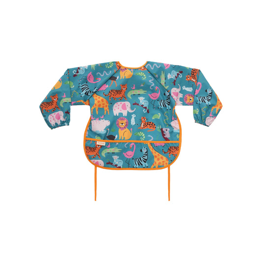 Tinyfeed Uzun Kollu Sıvı Geçirmez Bebek Mama ve Aktivite Önlüğü (6–24 Ay)-ZooWorld