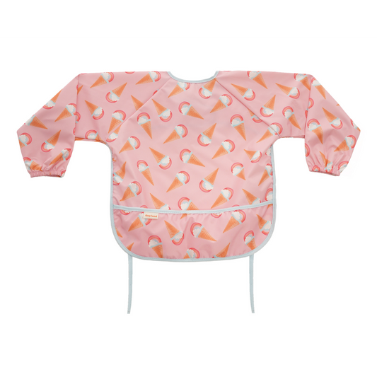 Tinyfeed Uzun Kollu Sıvı Geçirmez Çocuk Gıda ve Aktivite Önlüğü (2-4 Yaş)-IceCream